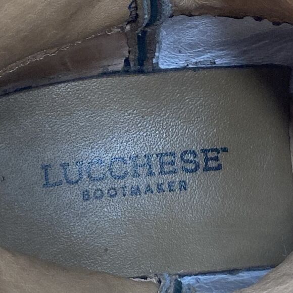 Womens 6.5B Lucchese Bootmaker Brown Bison Square Toe Cowboy Western Boots - Picture 11 of 12